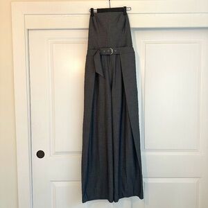 ASTR TAILORED PLEAT BELTED JUMPSUIT